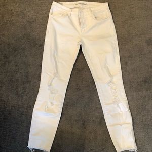 JBrand distressed white denim jeans. Size 27